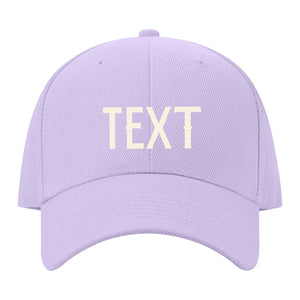 Custom Lavender Gray Light Purple Hat 12B21803