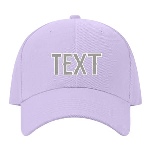 Custom Lavender Gray Light Green Hat 12B21804
