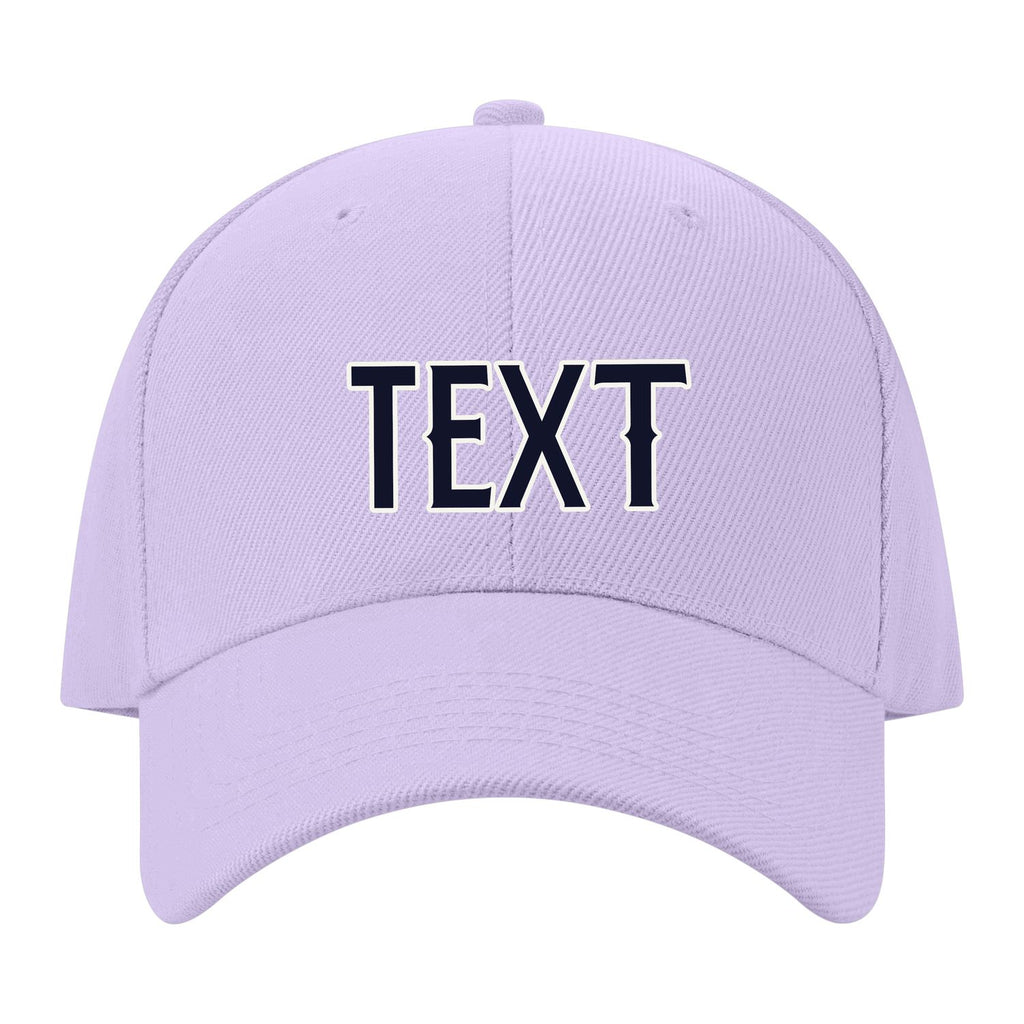 Custom Lavender Gray Pale Peach Hat 12B21811