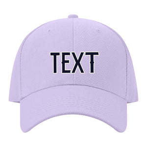Custom Lavender Gray Pale Peach Hat 12B21811