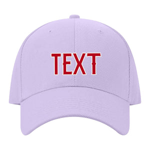 Custom Lavender Gray Crimson Red Hat 12B21814