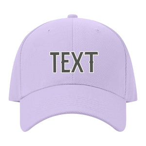 Custom Lavender Gray Orange Hat 12B21820