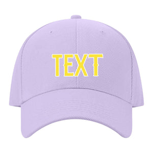 Custom Lavender Gray Light Coral Red Hat 12B21826