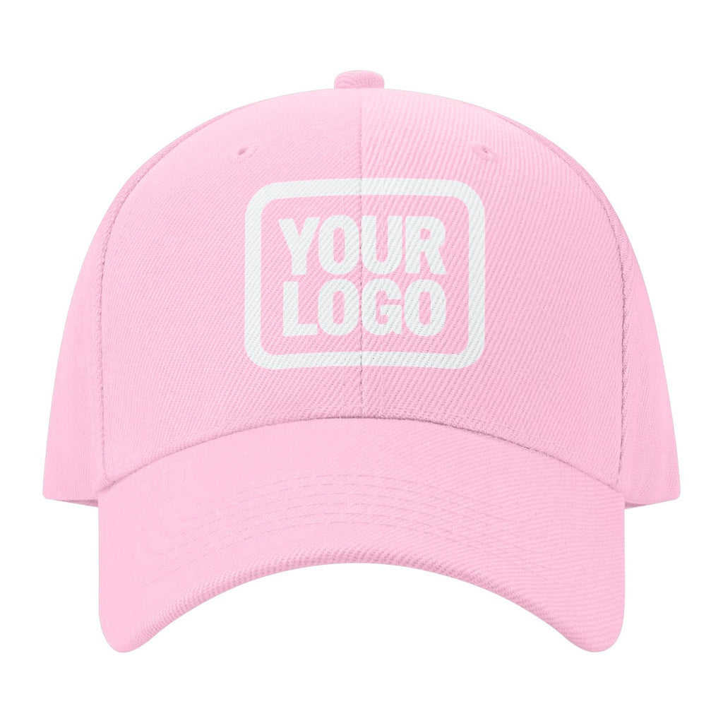 Custom Light Pink Pale Ice Blue Hat 13B118