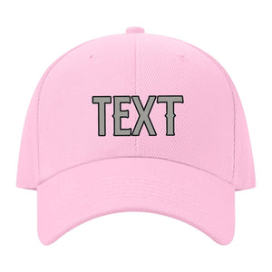 Custom Light Pink Light Green Hat 13B21704