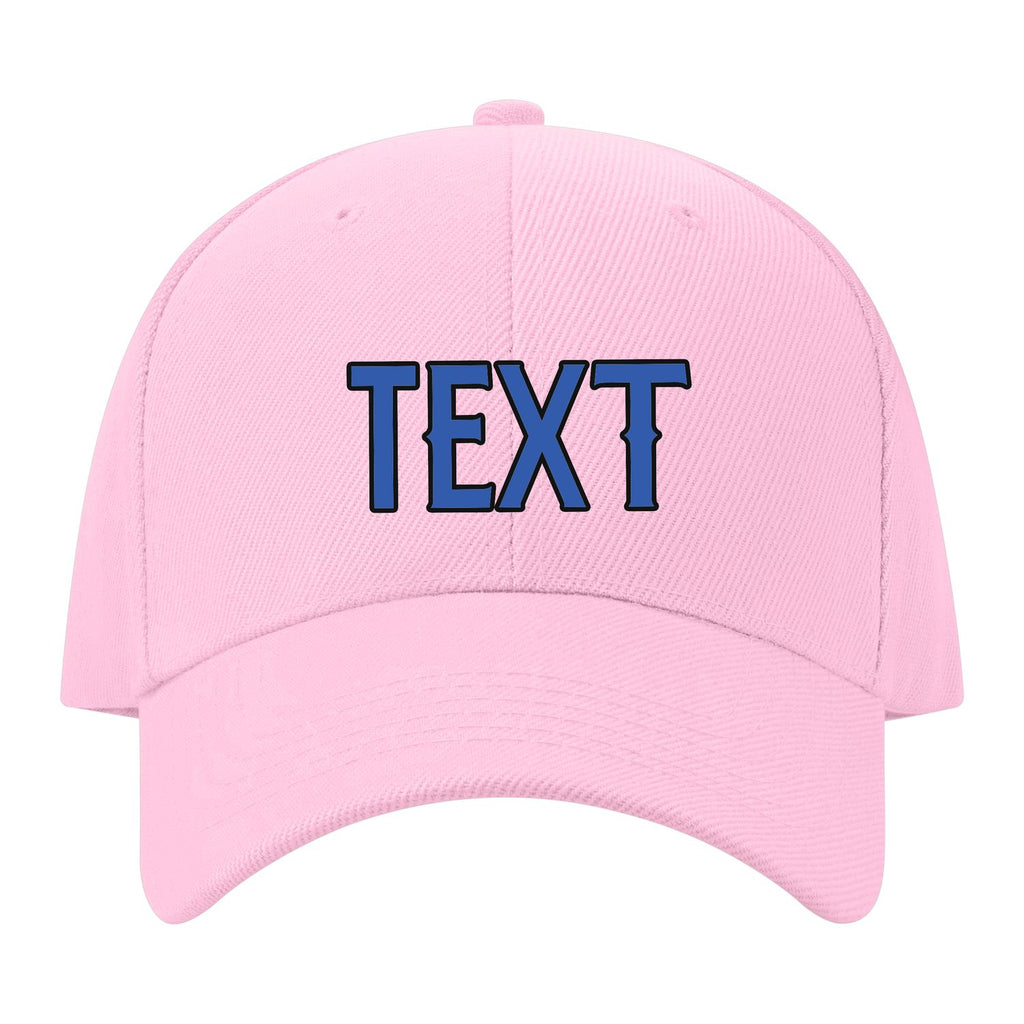 Custom Light Pink Navy Hat 13B21709