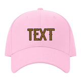 Custom Light Pink Dark Green Hat