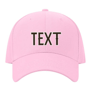 Custom Light Pink Black Hat 13B21801