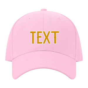 Custom Light Pink Sky Blue Hat 13B21819
