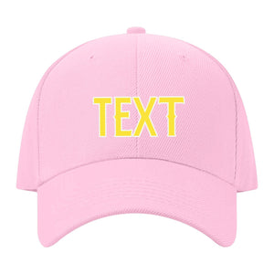 Custom Light Pink Light Coral Red Hat 13B21826