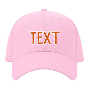 Custom Light Pink Blue Green Hat 13B21828