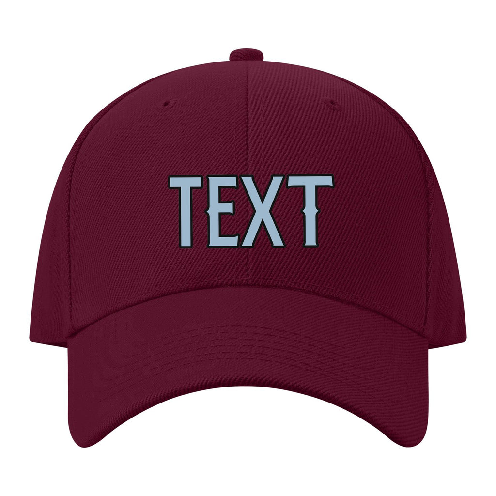 Custom Crimson Red Dark Grey Hat 14B21708