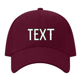 Custom Crimson Red Pale Ice Blue Hat 14B21718