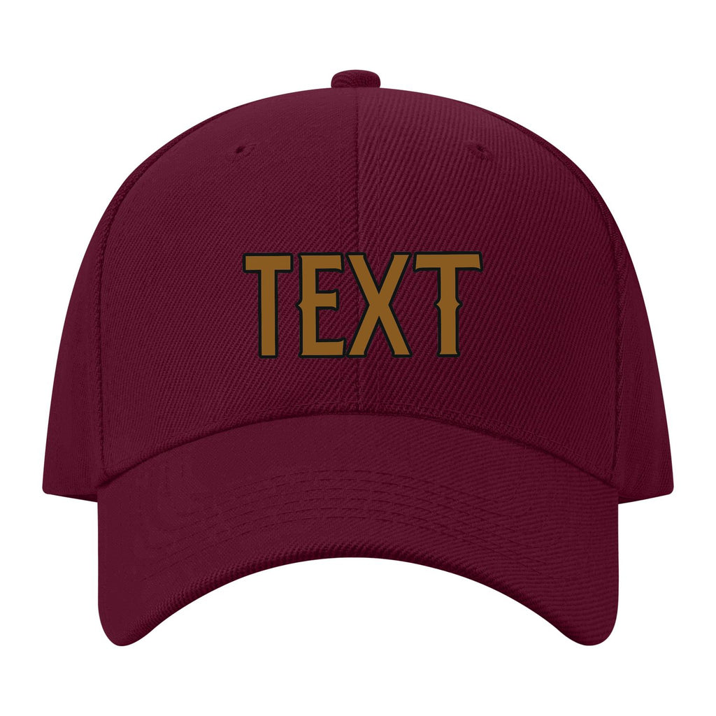 Custom Crimson Red Dark Green Hat 14B21722