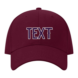 Custom Crimson Red Gray Hat 14B21807