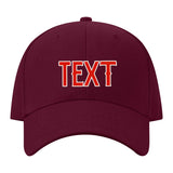 Custom Crimson Red Lavender Gray Hat