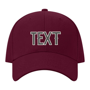 Custom Crimson Red Orange Hat 14B21820
