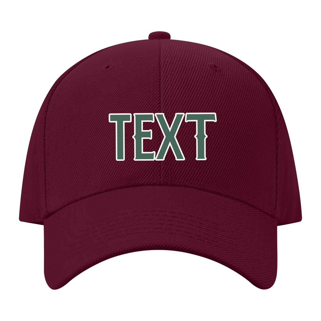 Custom Crimson Red Slate Gray Hat 14B21827