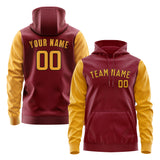 Custom Crimson Red Yellow Hoodie