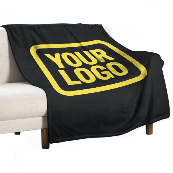 Custom Black Pale Yellow Blanket
