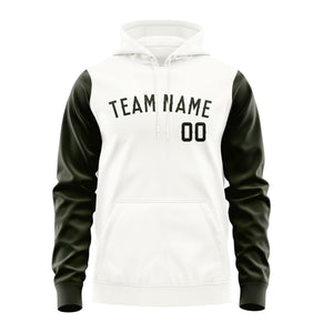 Custom White Olive Hoodie 1818020218B31802