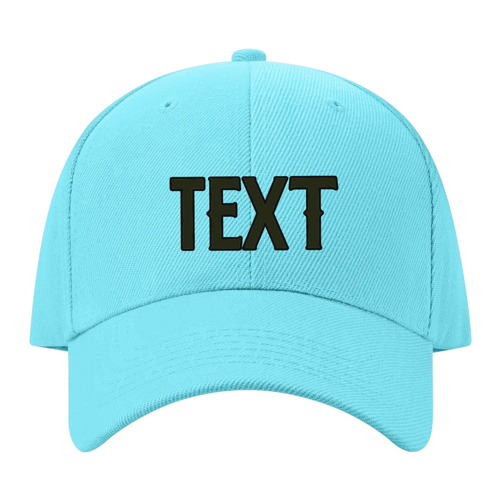 Custom Pale Ice Blue White Hat 18B21702
