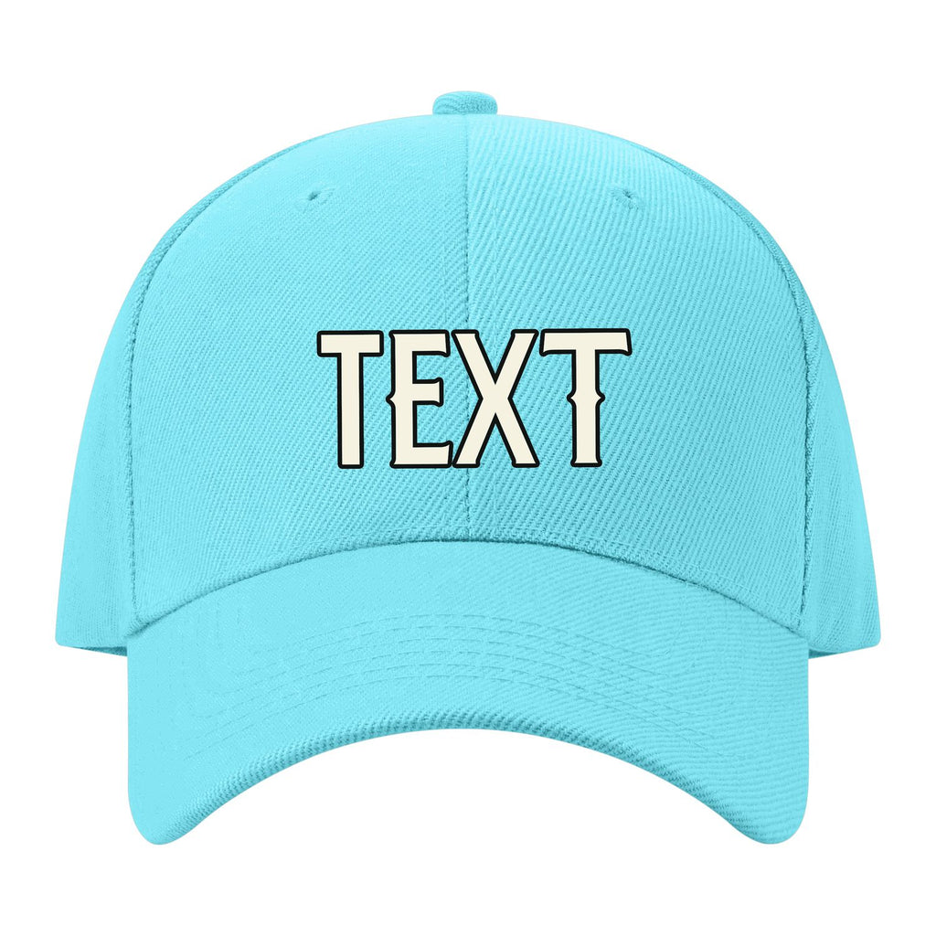 Custom Pale Ice Blue Light Purple Hat 18B21703