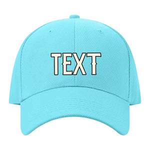 Custom Pale Ice Blue Light Purple Hat 18B21703