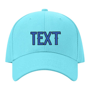 Custom Pale Ice Blue Navy Hat 18B21709