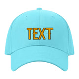 Custom Pale Ice Blue Sky Blue Hat