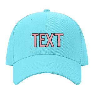 Custom Pale Ice Blue Light Emerald Green Hat 18B21721