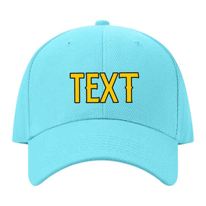Custom Pale Ice Blue Peach Powder Hat 18B21730