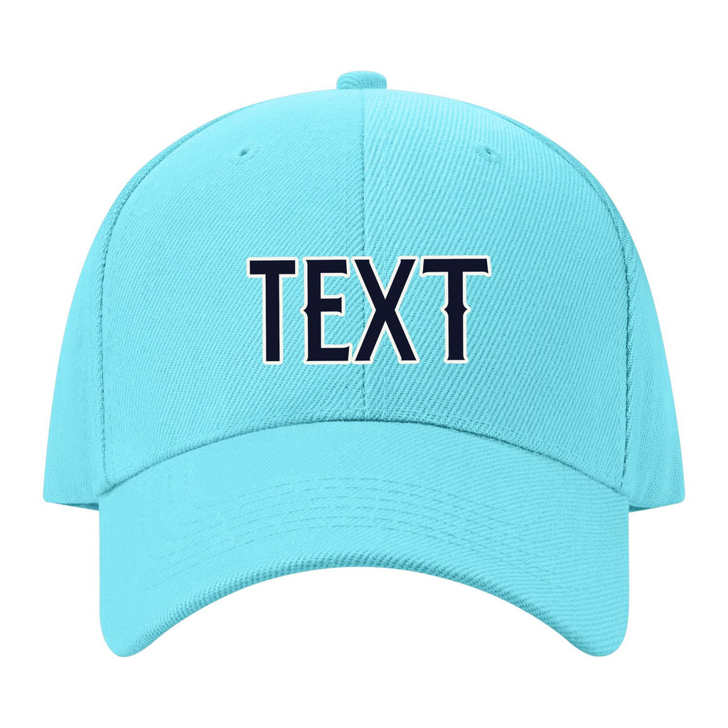 Custom Pale Ice Blue Pale Peach Hat 18B21811