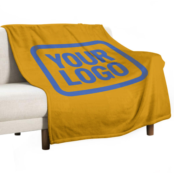 Custom Yellow Sky Blue Blanket