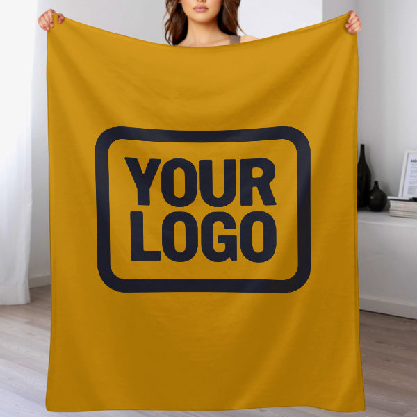 Custom Yellow Steel Blue Blanket