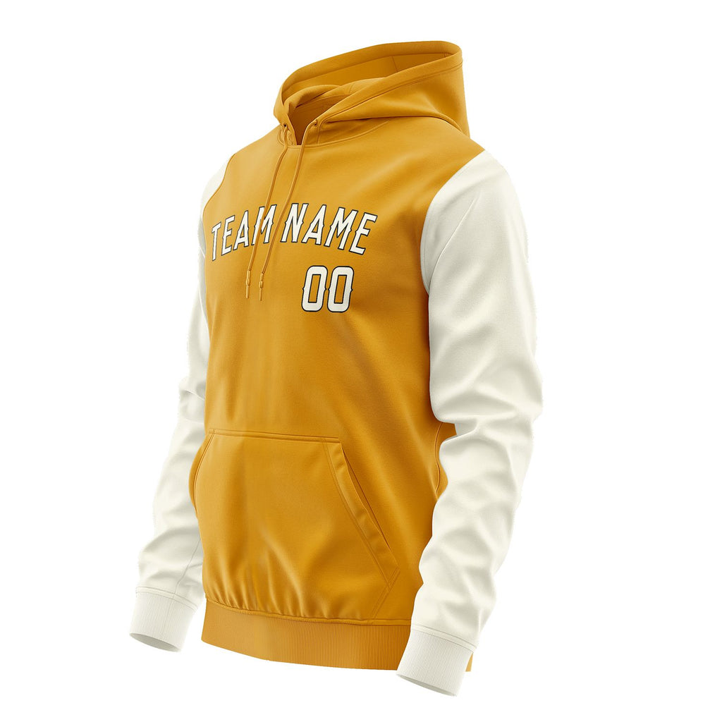 Custom Yellow Cream Hoodie 1919030319B31703
