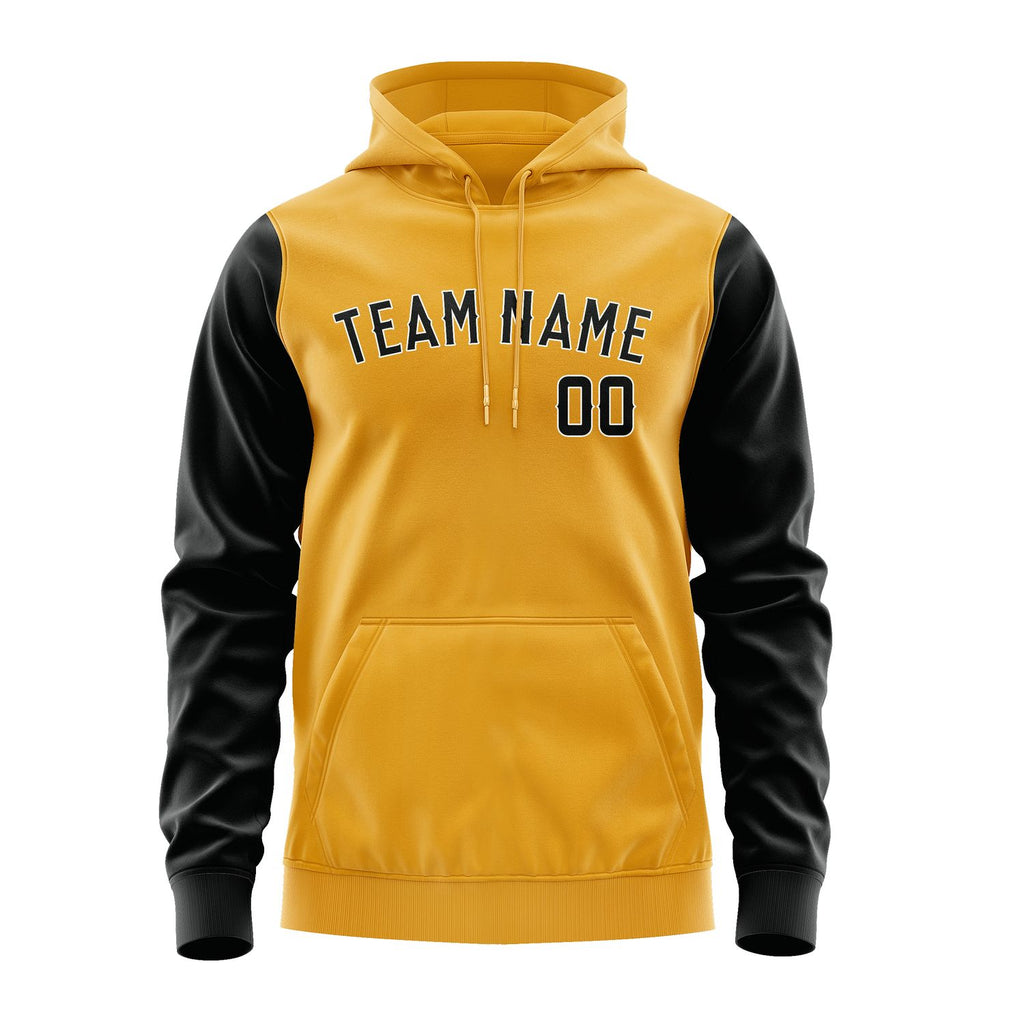 Custom Yellow Black Hoodie 1919171719B31817