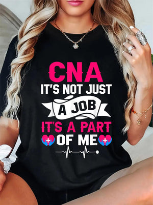 Womens Shirts Its Not Just A Job Its A Part Of Me Motivational Heartbeat T Shirt, Cute T Shirts For Women, Vintage T Shirts Women