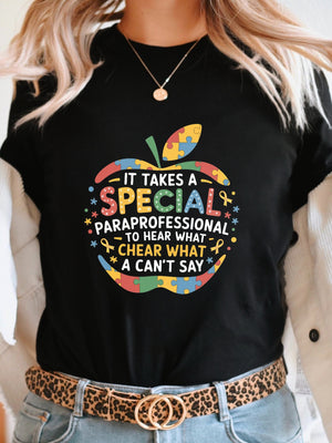 Women Tshirts It Takes A Special Cheerful Professional Inspirational Message Apple, Red T Shirt Women, Country Shirts Womens