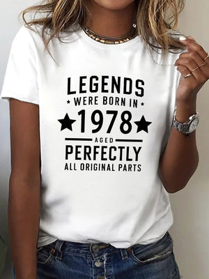 Womens Tees Legends Were Born In Perfectly All Original Parts Text, Womens Grinch Shirt, Green Shirt Womens
