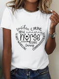 Women T Shirt Positive Caring Kind Amazing Loving Compassionate Nurse, Graphic Shirts For Women, Funny Shirts For Women