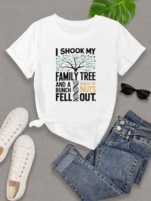 Womens Grinch Shirt Shook Family Tree And Bunch Nuts Fell Out Funny Statement Tshirt, Womens Tees, Funny Shirts For Women