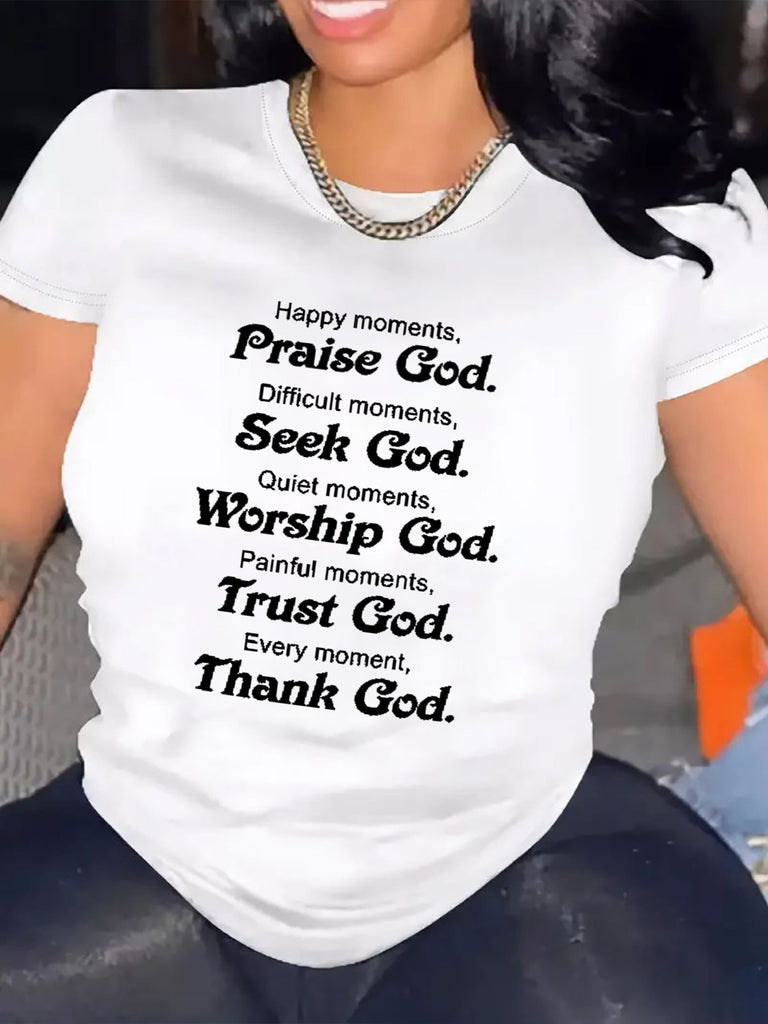 Womens Tees Happy Moments Difficult Moments Quiet Moments Painful Moments Every Moment Text Tshirt, Funny T Shirts For Women, Black T Shirt Women
