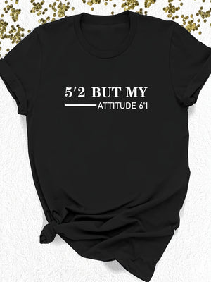 Women T Shirt But My Attitude Confident Playful Casual Inspirational Black T Shirt, Vintage Shirts Women, Womens Graphic Tshirts