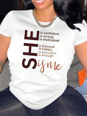 Country Shirts Womens Confident Strong Blessed Happy Beautiful Feminine Woman, Grey T Shirt Womens, Women's Short Sleeve T Shirts