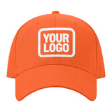 Custom Orange Pale Ice Blue Hat