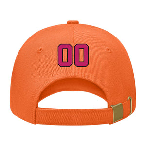 Custom Orange Light Pink Hat 20B21713