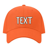 Custom Orange Pale Ice Blue Hat