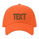Custom Orange Dark Green Hat