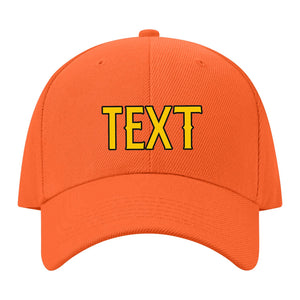 Custom Orange Peach Powder Hat 20B21730